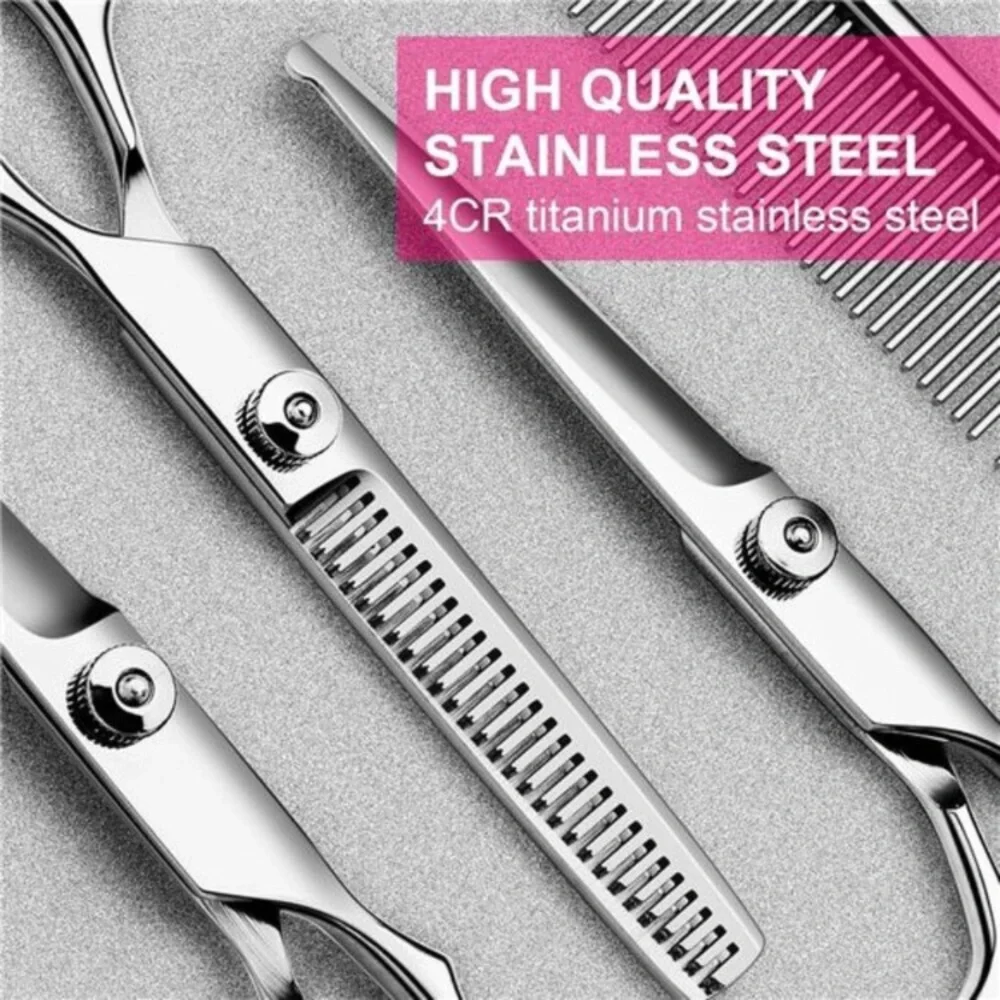 5in1 Dog Grooming ScissorsKit,Professional Dog Scissors for Grooming with Safety